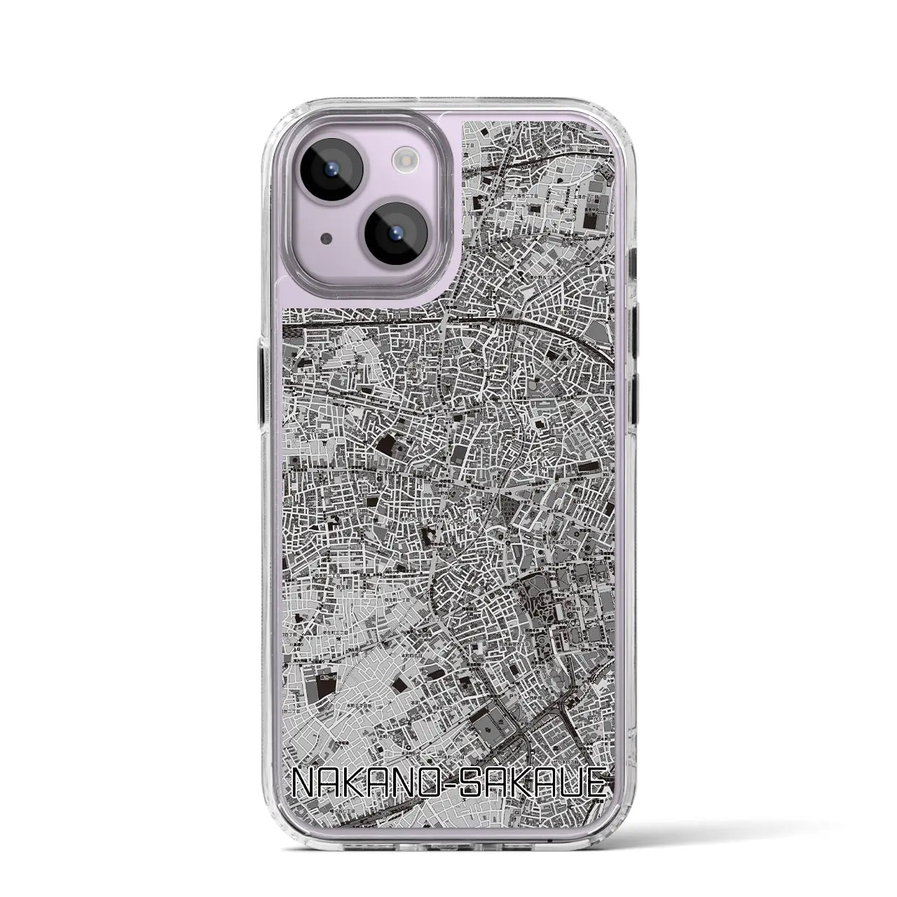 【中野坂上(東京都)】地図柄iPhoneケース(MagSafeタイプ)