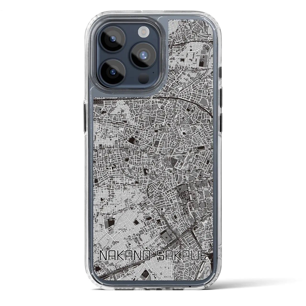 【中野坂上(東京都)】地図柄iPhoneケース(MagSafeタイプ)