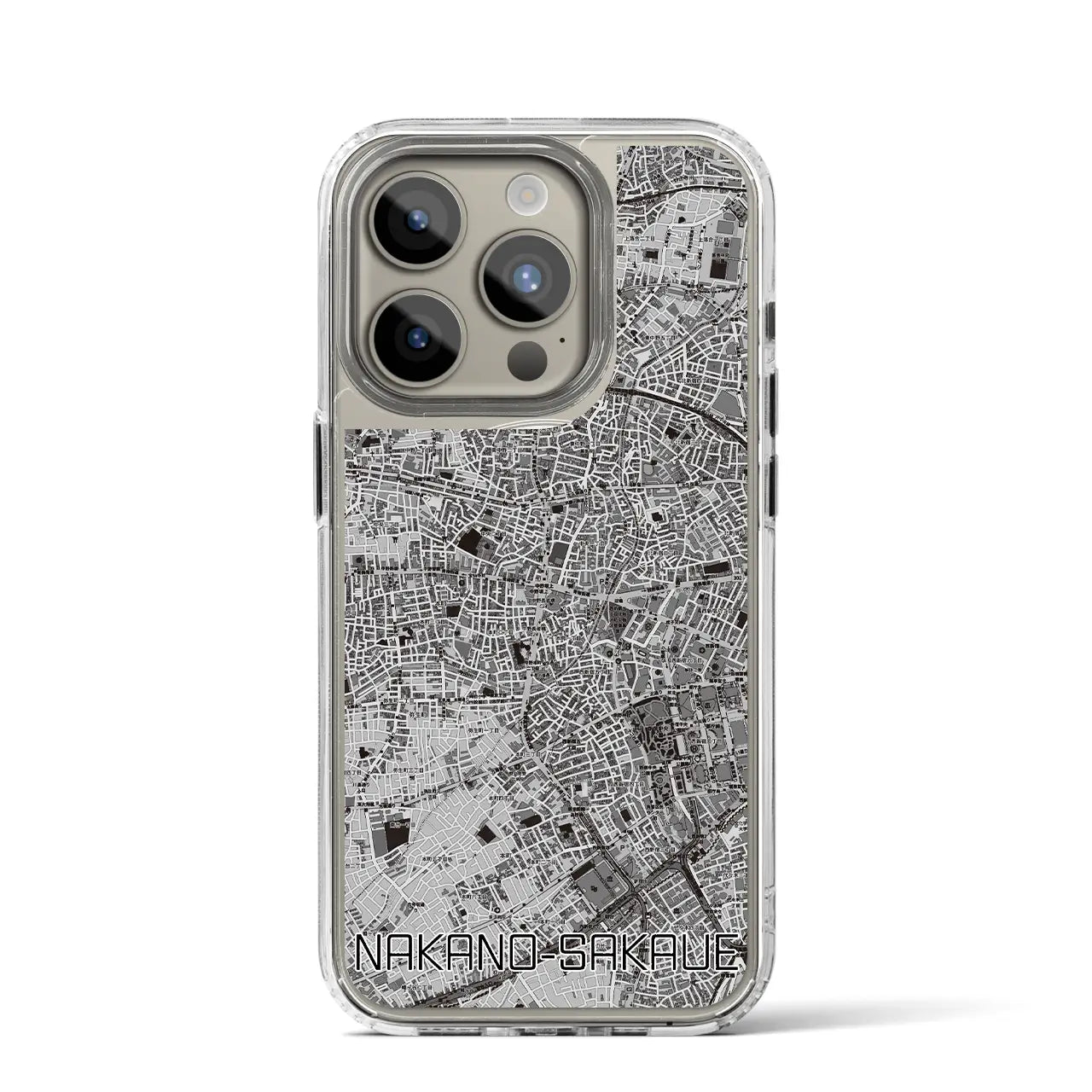 【中野坂上(東京都)】地図柄iPhoneケース(MagSafeタイプ)