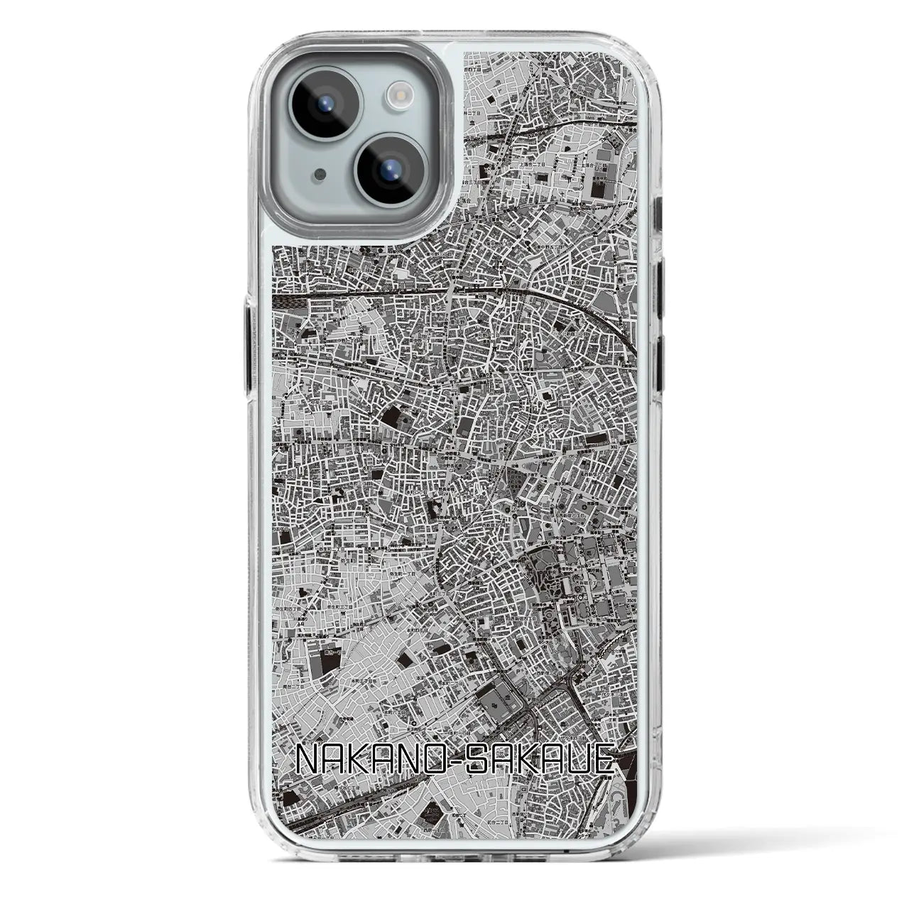 【中野坂上(東京都)】地図柄iPhoneケース(MagSafeタイプ)