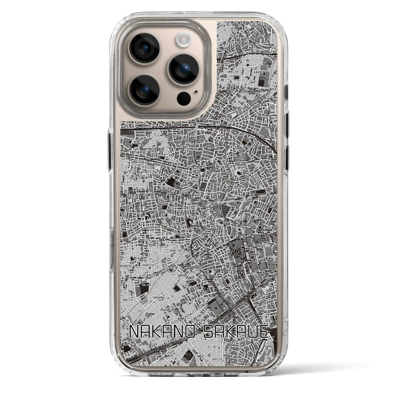 【中野坂上(東京都)】地図柄iPhoneケース(MagSafeタイプ)