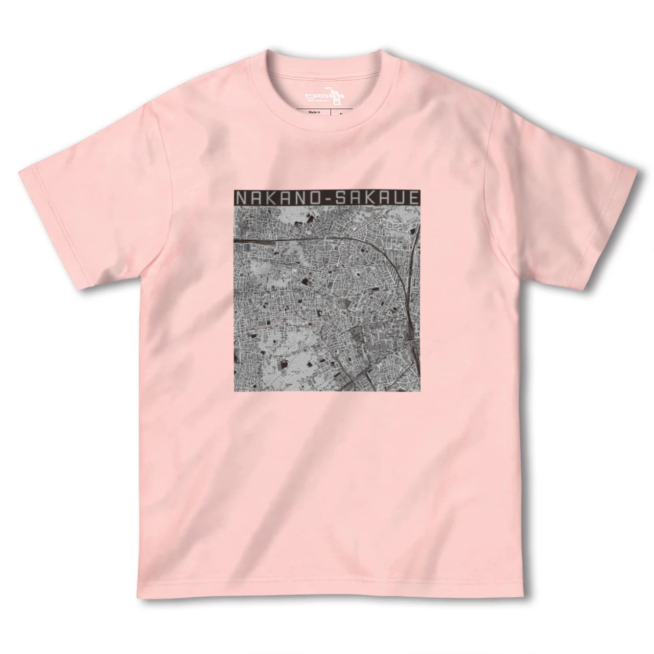 【中野坂上(東京都)】地図柄ヘビーウェイトTシャツ