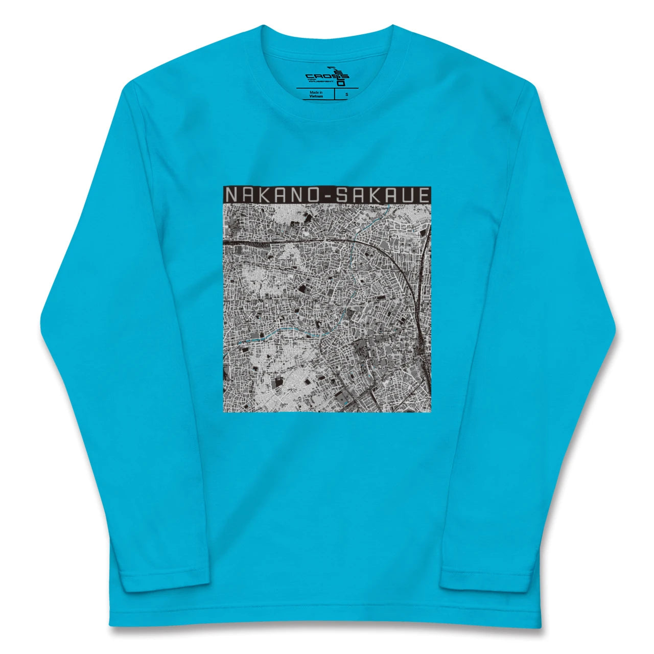 【中野坂上(東京都)】地図柄ロングスリーブTシャツ