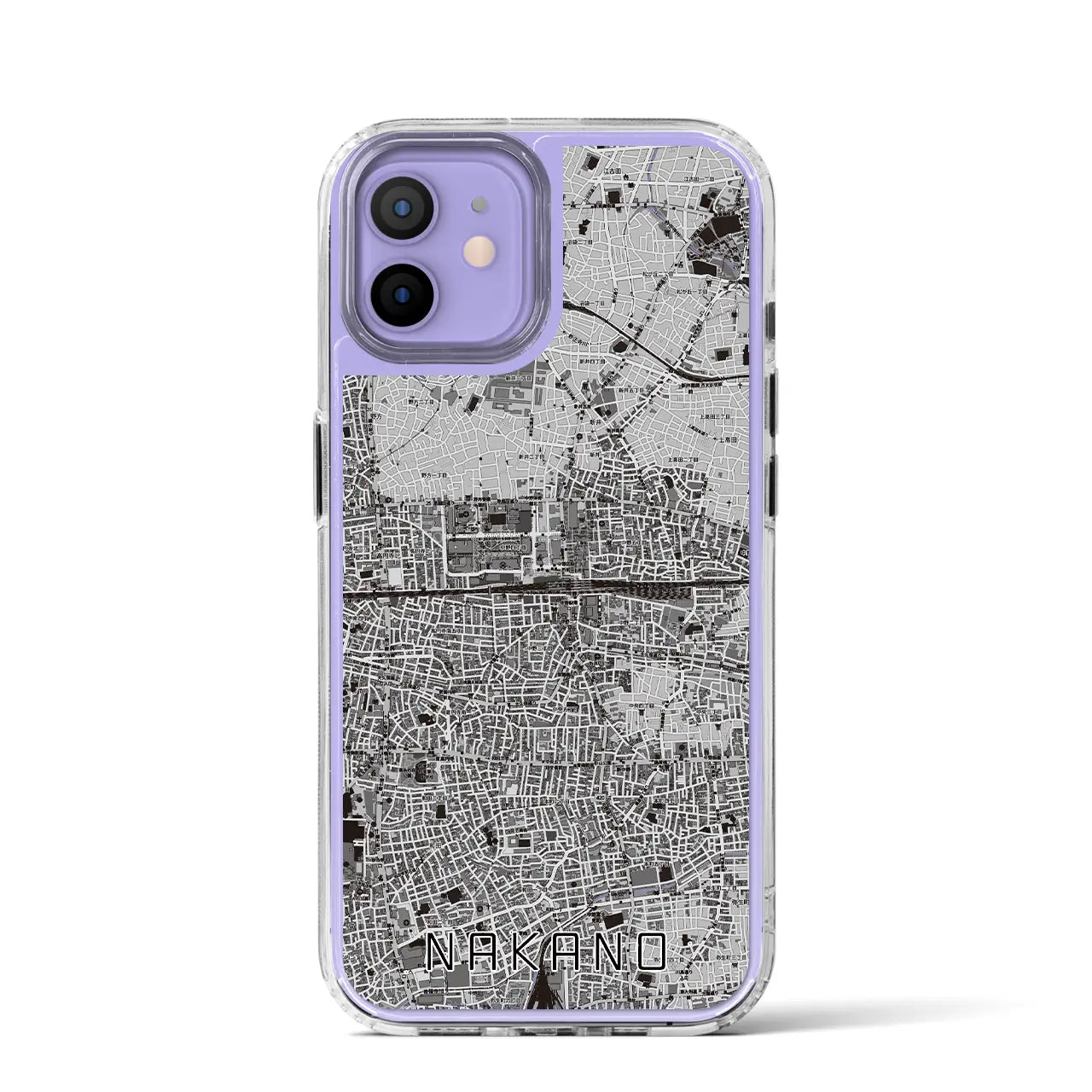 【中野2(東京都)】地図柄iPhoneケース(MagSafeタイプ)