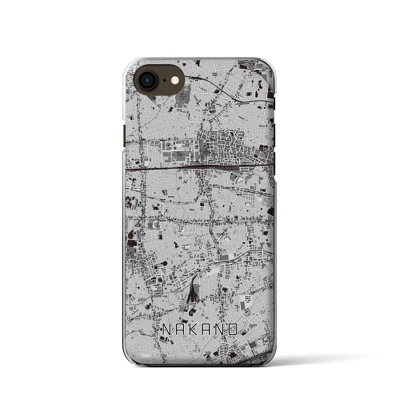 【中野(東京都)】地図柄iPhoneケース(クリアタイプ)