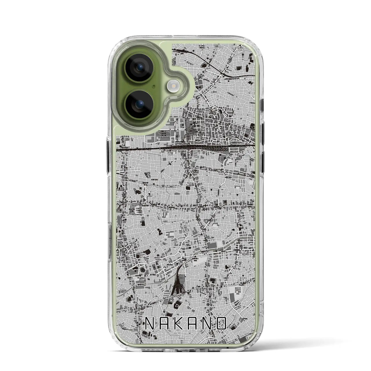 【中野(東京都)】地図柄iPhoneケース(MagSafeタイプ)