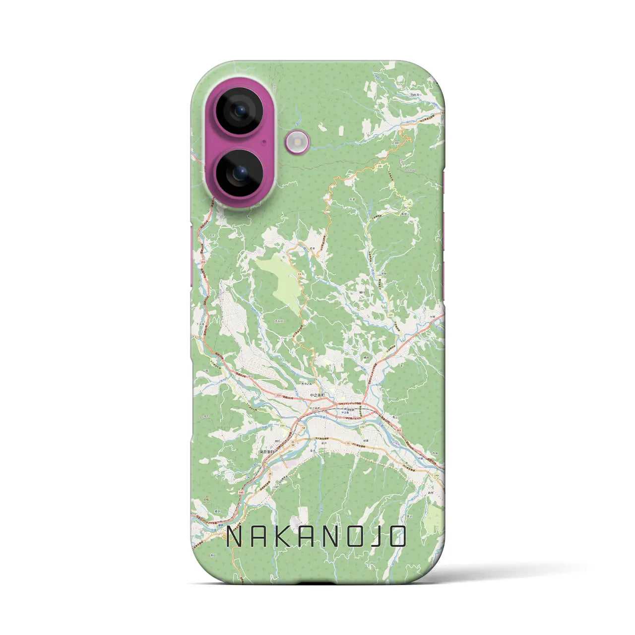 【中之条(群馬県)】地図柄iPhoneケース(バックカバータイプ)