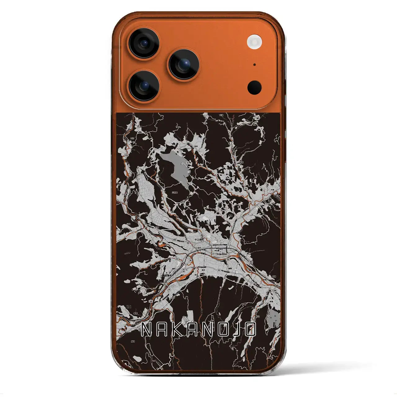 【中之条(群馬県)】地図柄iPhoneケース(クリアタイプ)