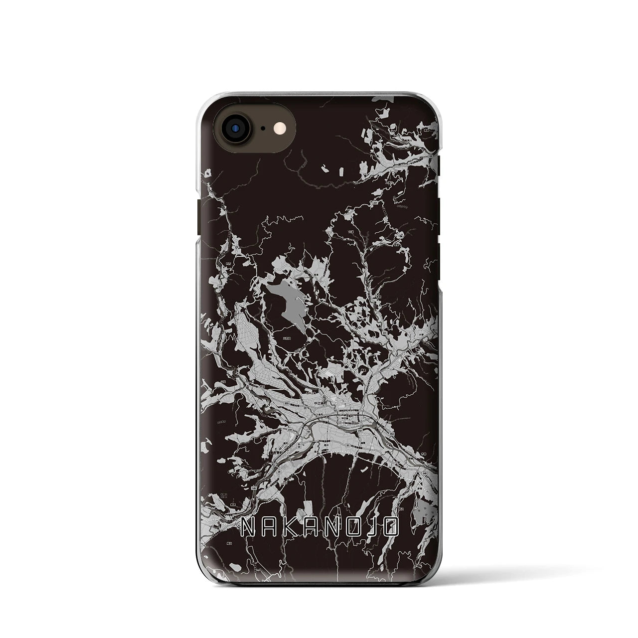 【中之条(群馬県)】地図柄iPhoneケース(クリアタイプ)