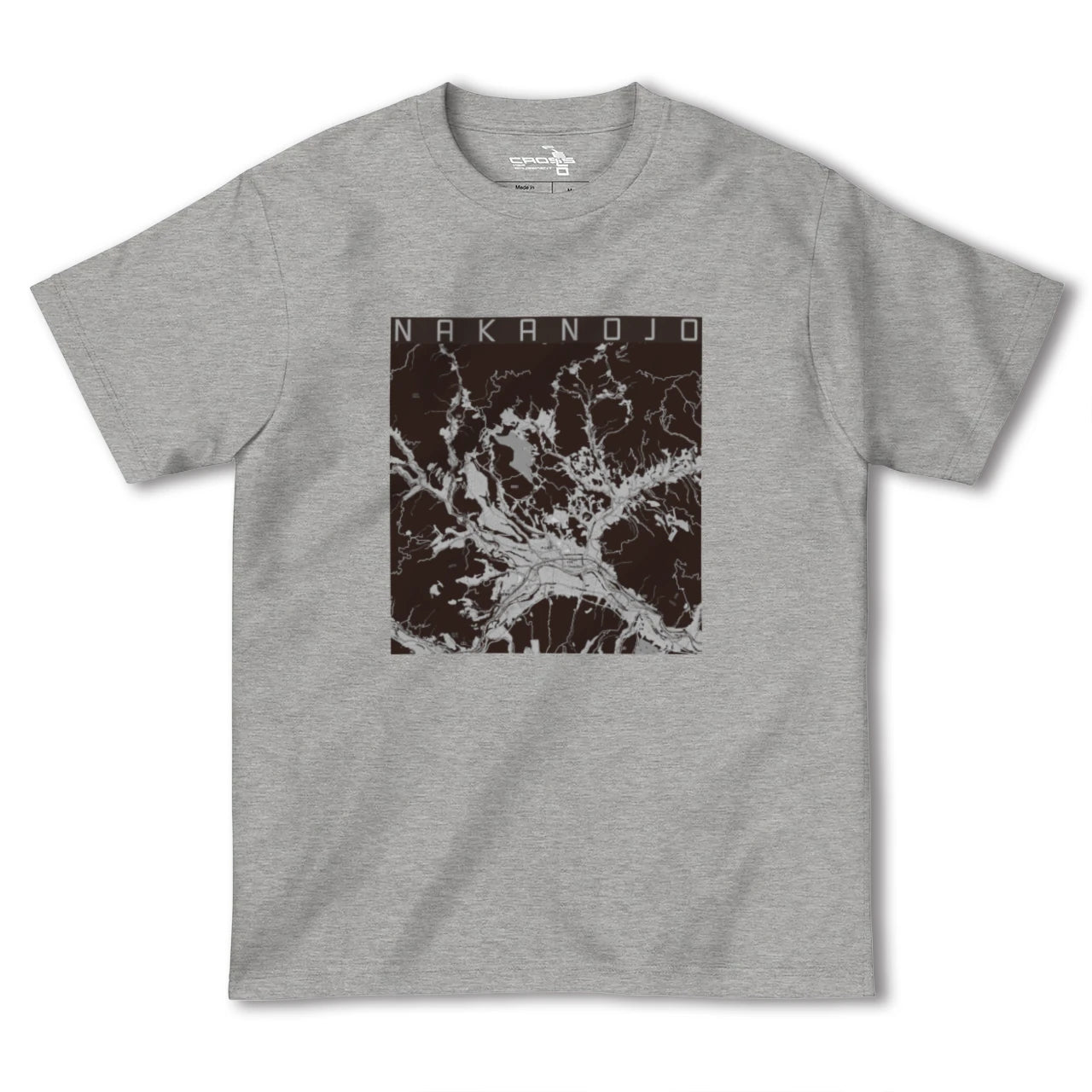 【中之条(群馬県)】地図柄ヘビーウェイトTシャツ