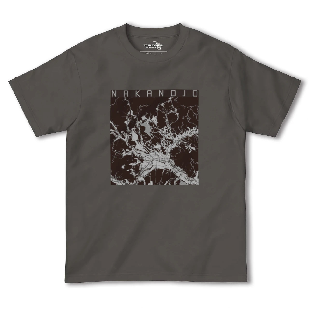 【中之条(群馬県)】地図柄ヘビーウェイトTシャツ