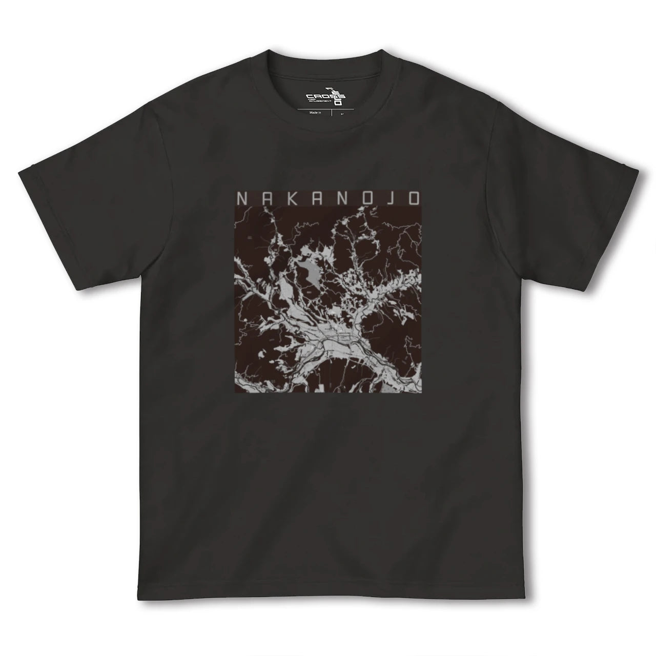 【中之条(群馬県)】地図柄ヘビーウェイトTシャツ
