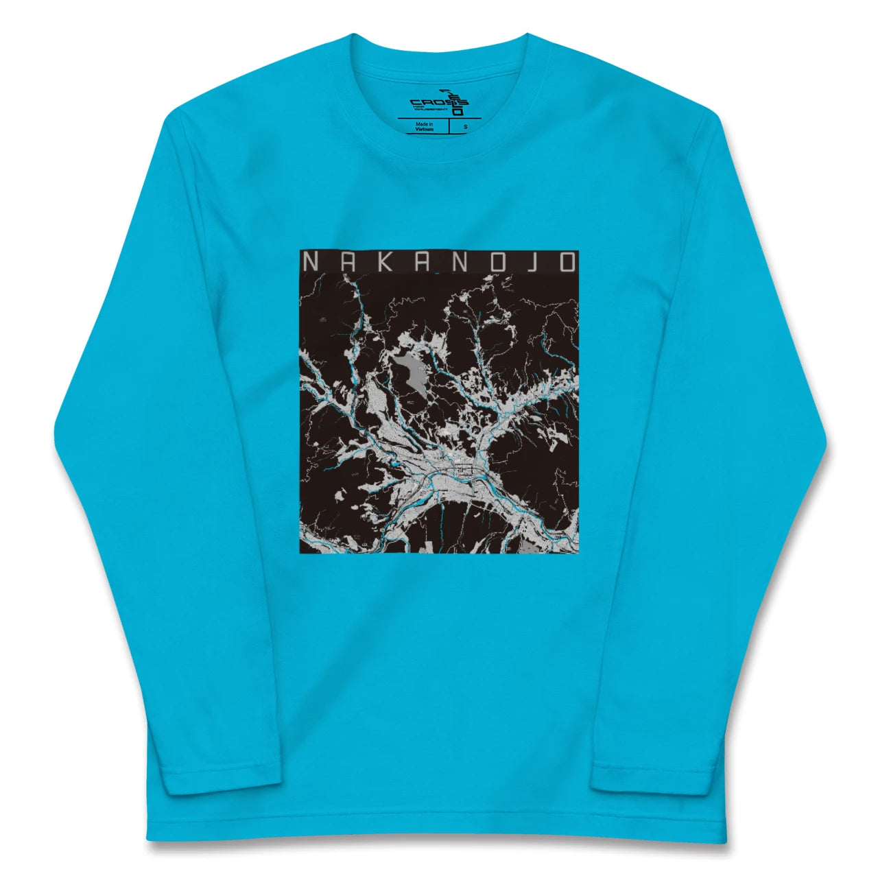 【中之条(群馬県)】地図柄ロングスリーブTシャツ