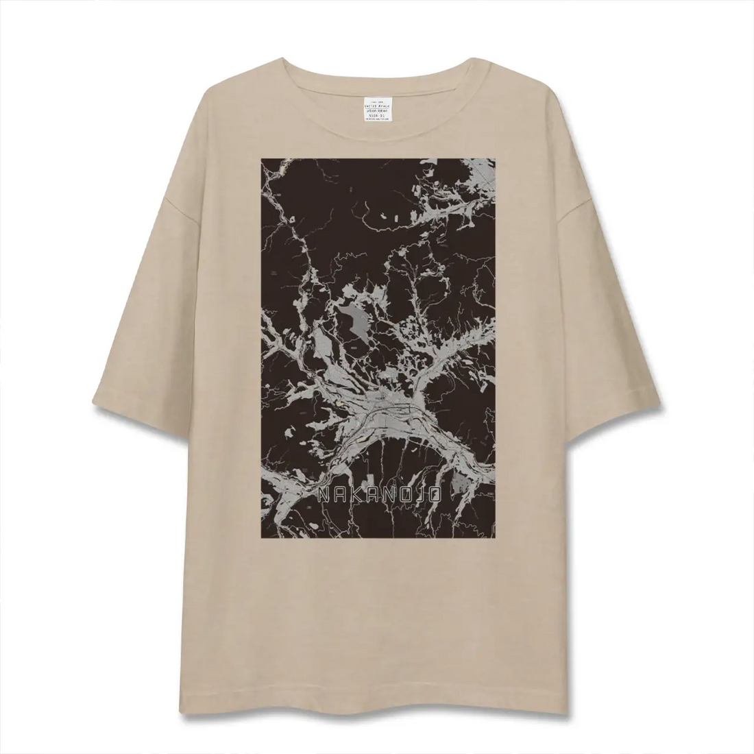【中之条(群馬県)】地図柄ビッグシルエットTシャツ