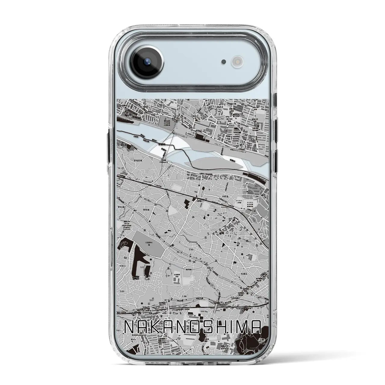 【中野島(神奈川県)】地図柄iPhoneケース(MagSafeタイプ)