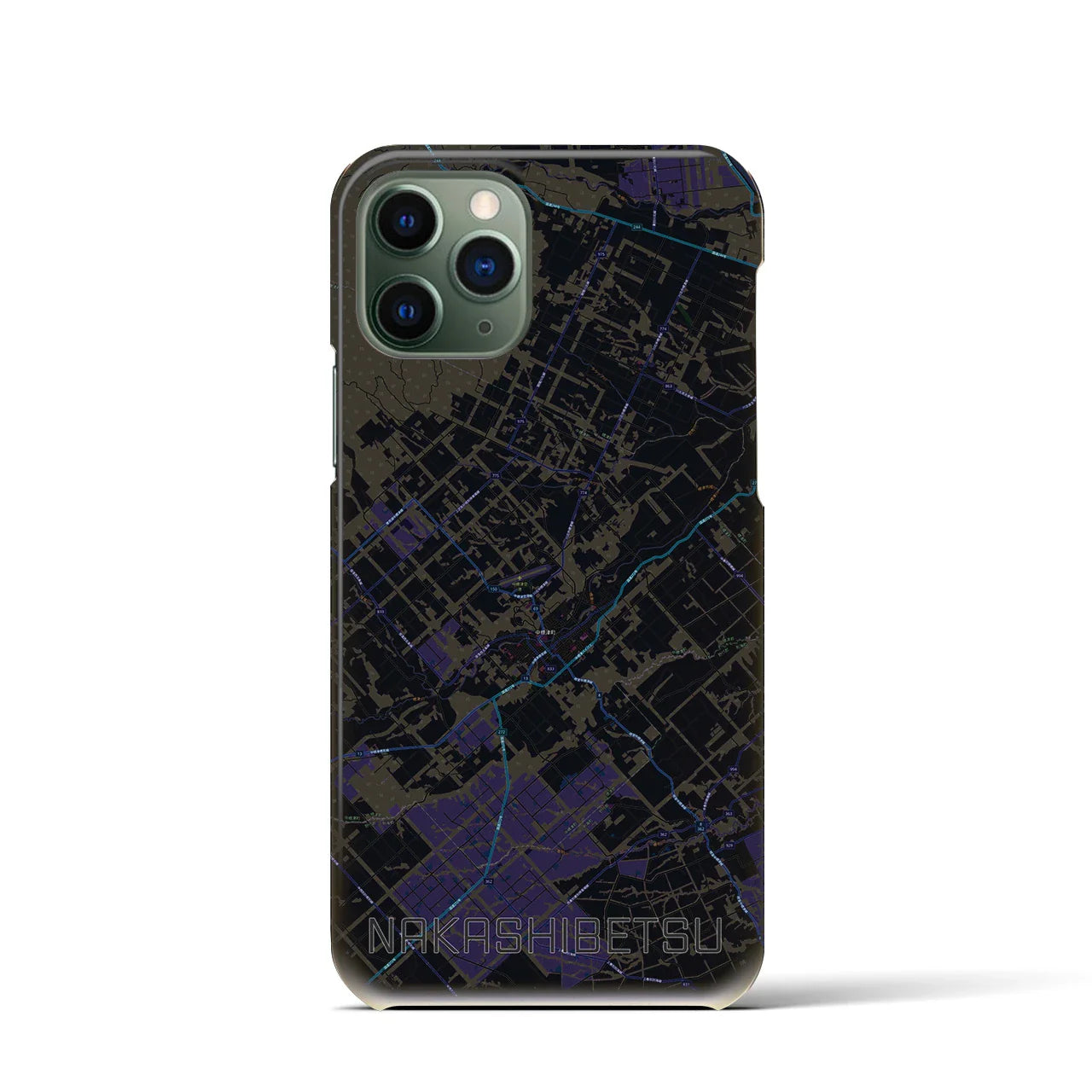 【中標津(北海道)】地図柄iPhoneケース(バックカバータイプ)