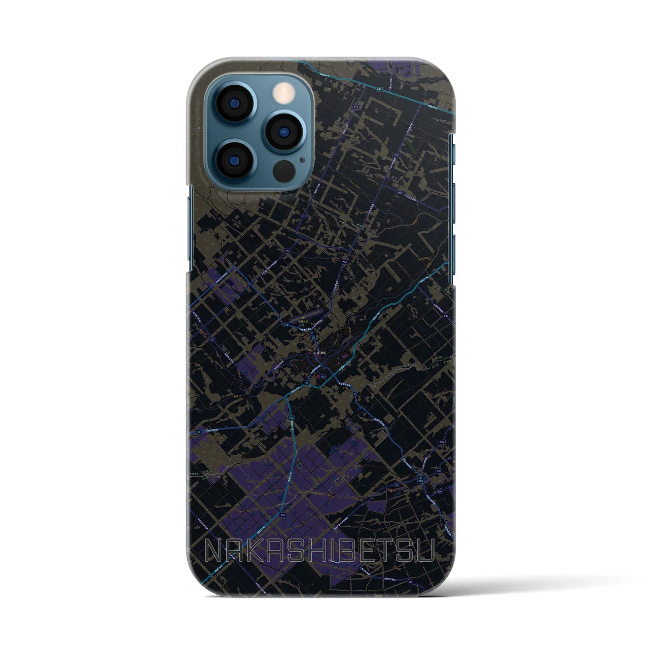 【中標津(北海道)】地図柄iPhoneケース(バックカバータイプ)