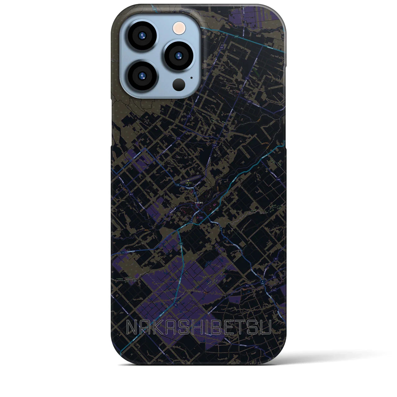 【中標津(北海道)】地図柄iPhoneケース(バックカバータイプ)