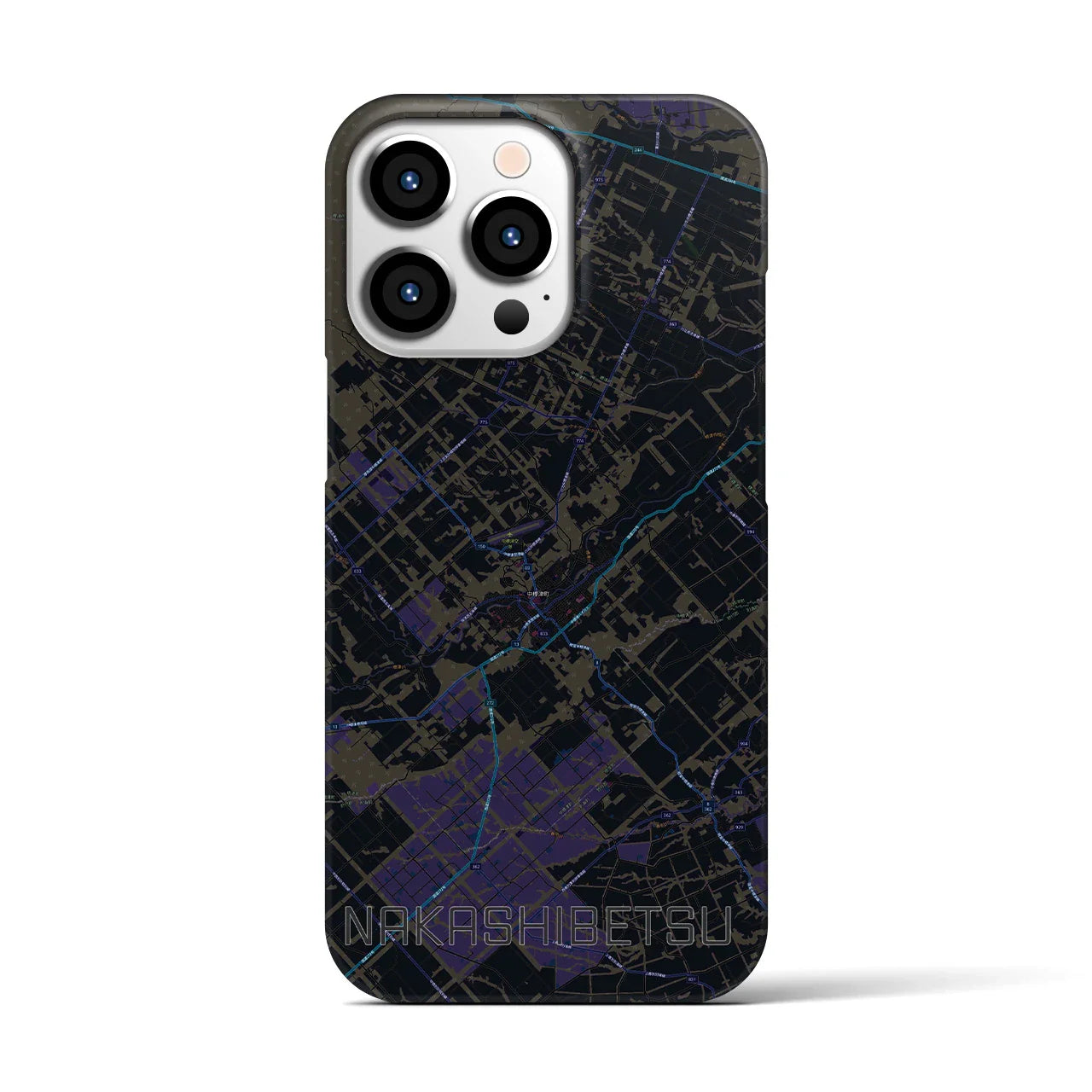 【中標津(北海道)】地図柄iPhoneケース(バックカバータイプ)