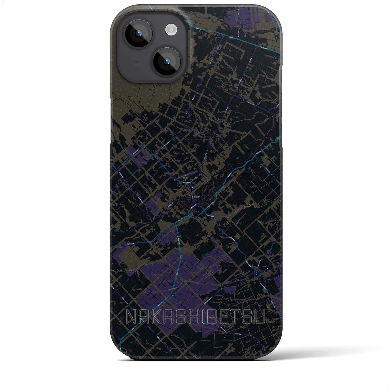 【中標津(北海道)】地図柄iPhoneケース(バックカバータイプ)