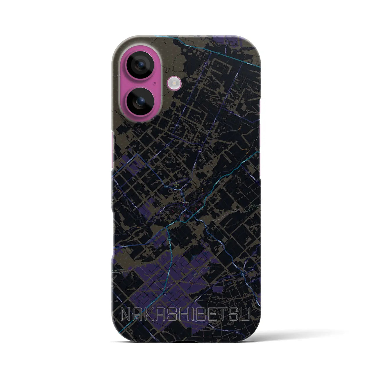 【中標津(北海道)】地図柄iPhoneケース(バックカバータイプ)