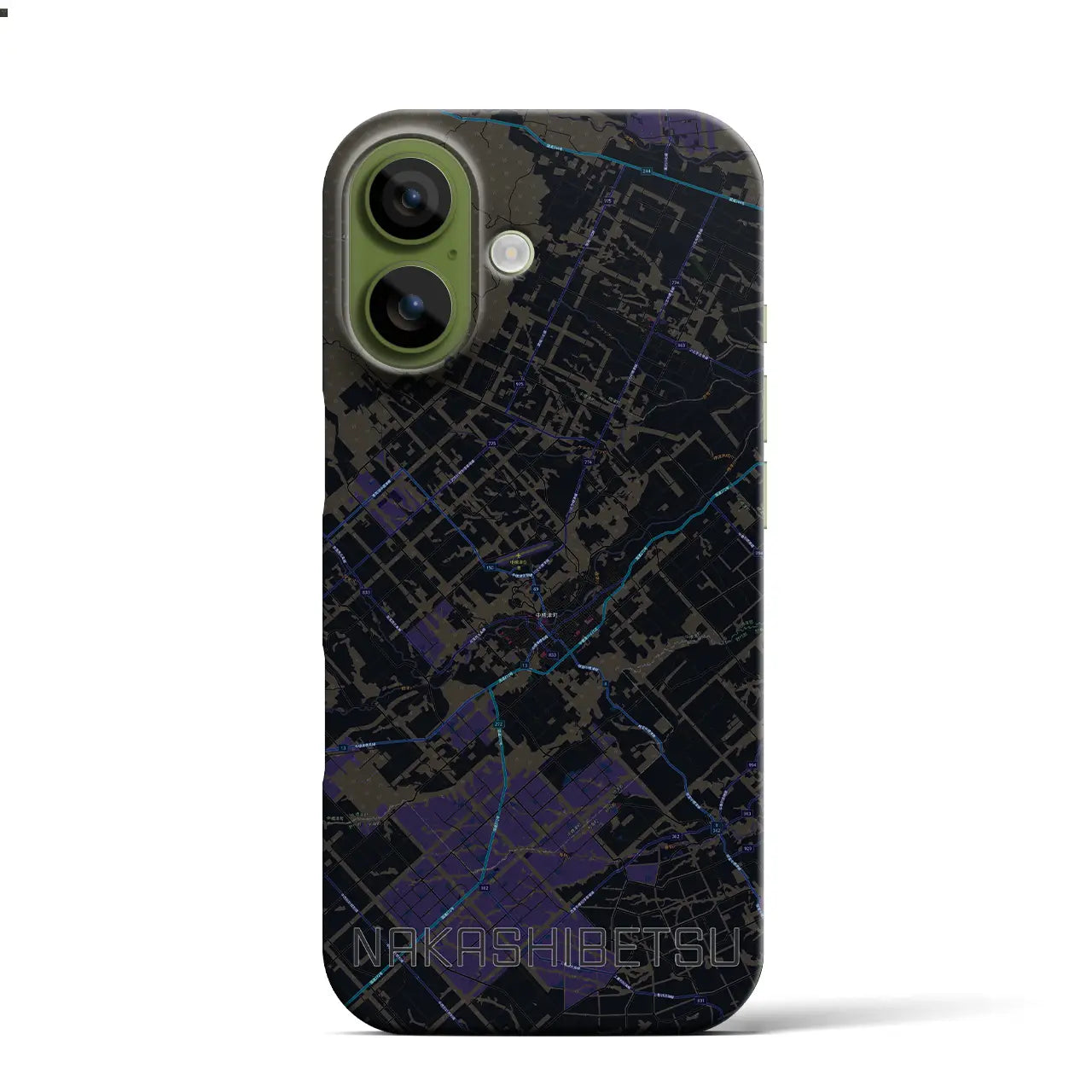 【中標津(北海道)】地図柄iPhoneケース(バックカバータイプ)