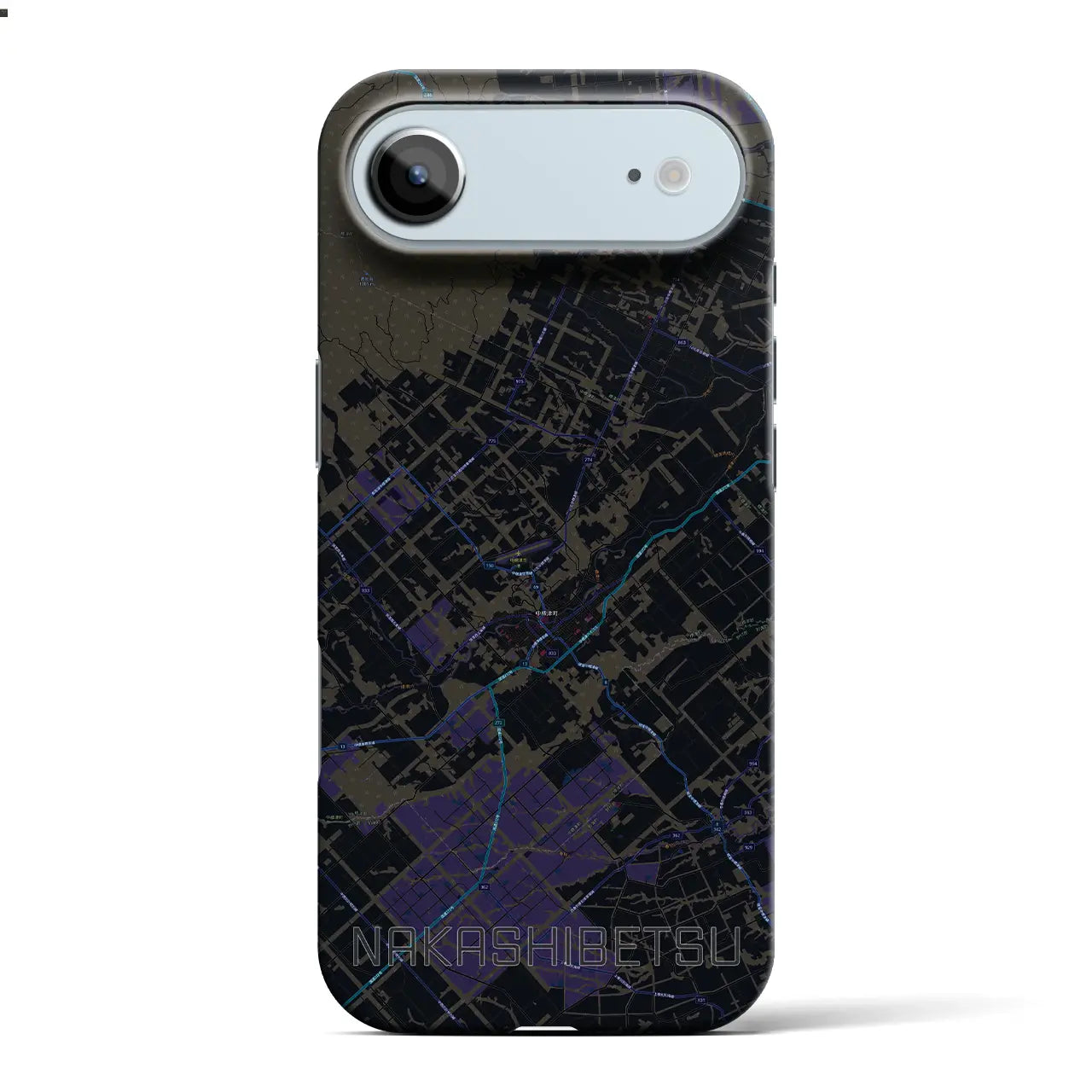 【中標津(北海道)】地図柄iPhoneケース(バックカバータイプ)