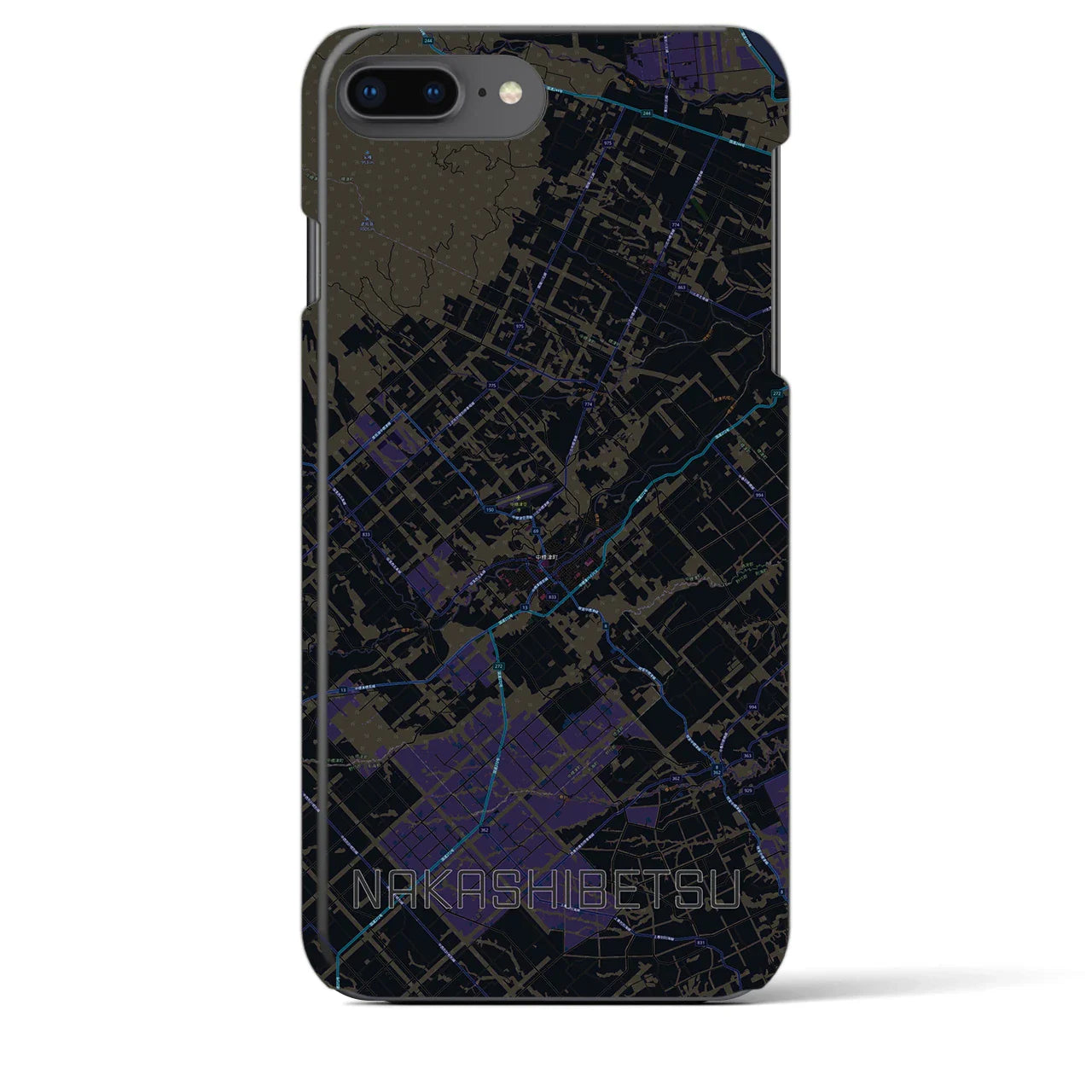 【中標津(北海道)】地図柄iPhoneケース(バックカバータイプ)