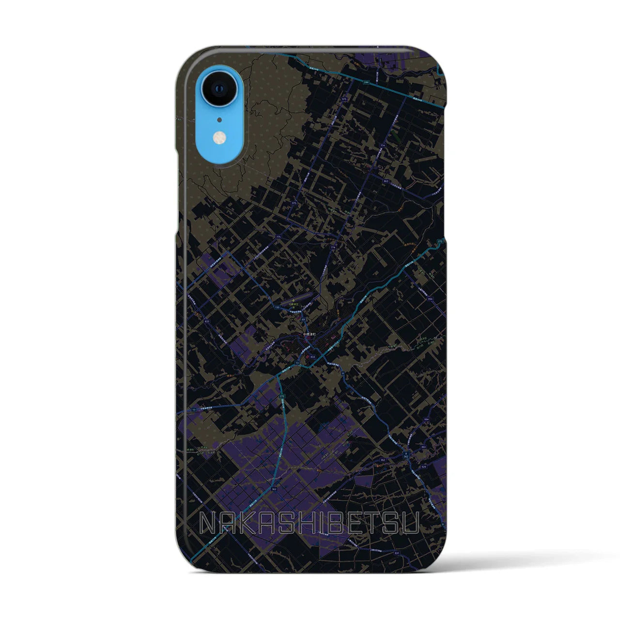 【中標津(北海道)】地図柄iPhoneケース(バックカバータイプ)
