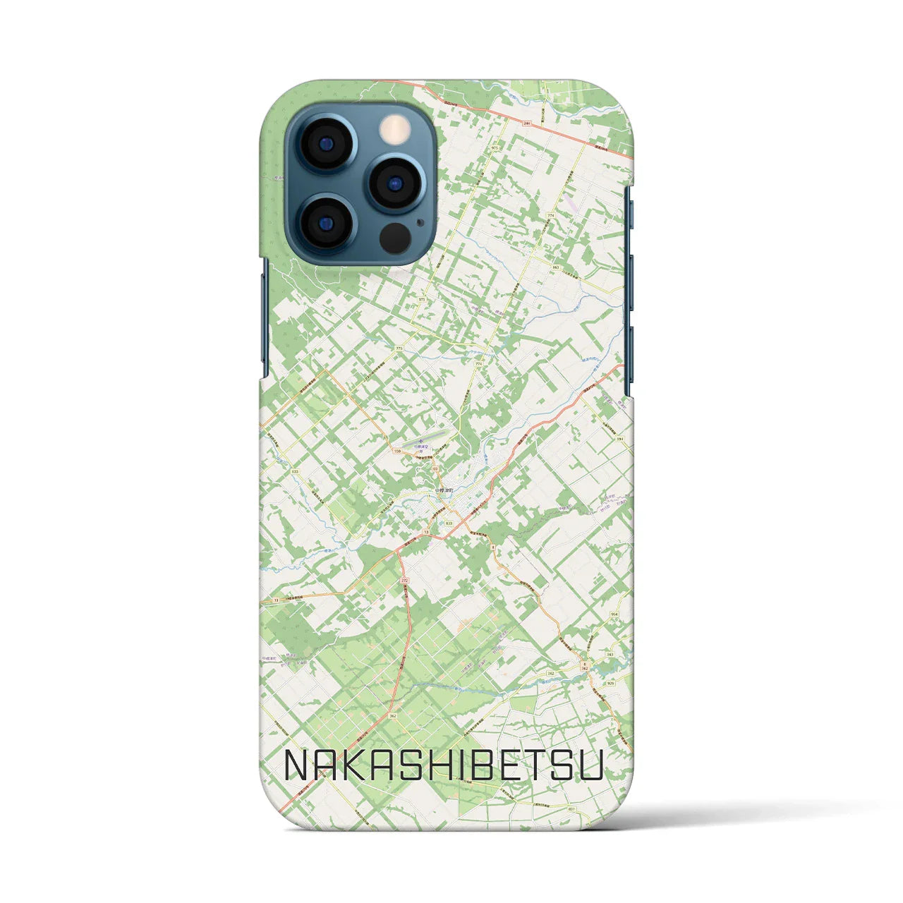 【中標津(北海道)】地図柄iPhoneケース(バックカバータイプ)