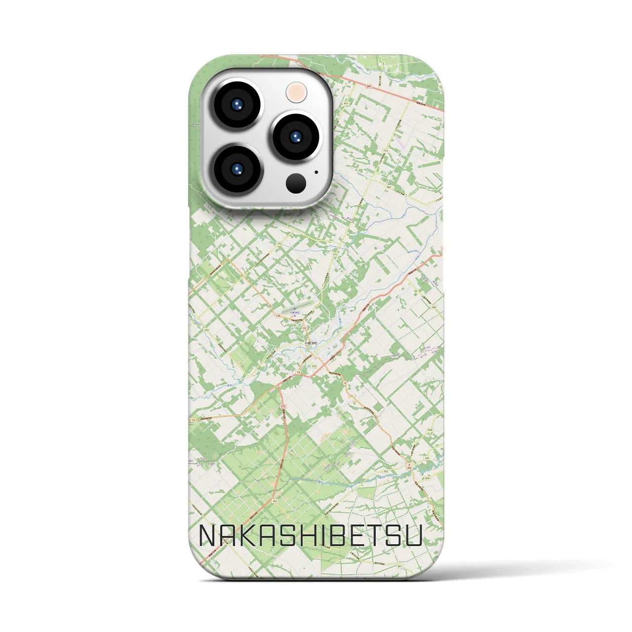 【中標津(北海道)】地図柄iPhoneケース(バックカバータイプ)