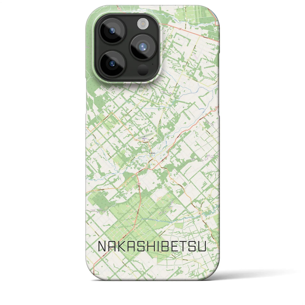 【中標津(北海道)】地図柄iPhoneケース(バックカバータイプ)