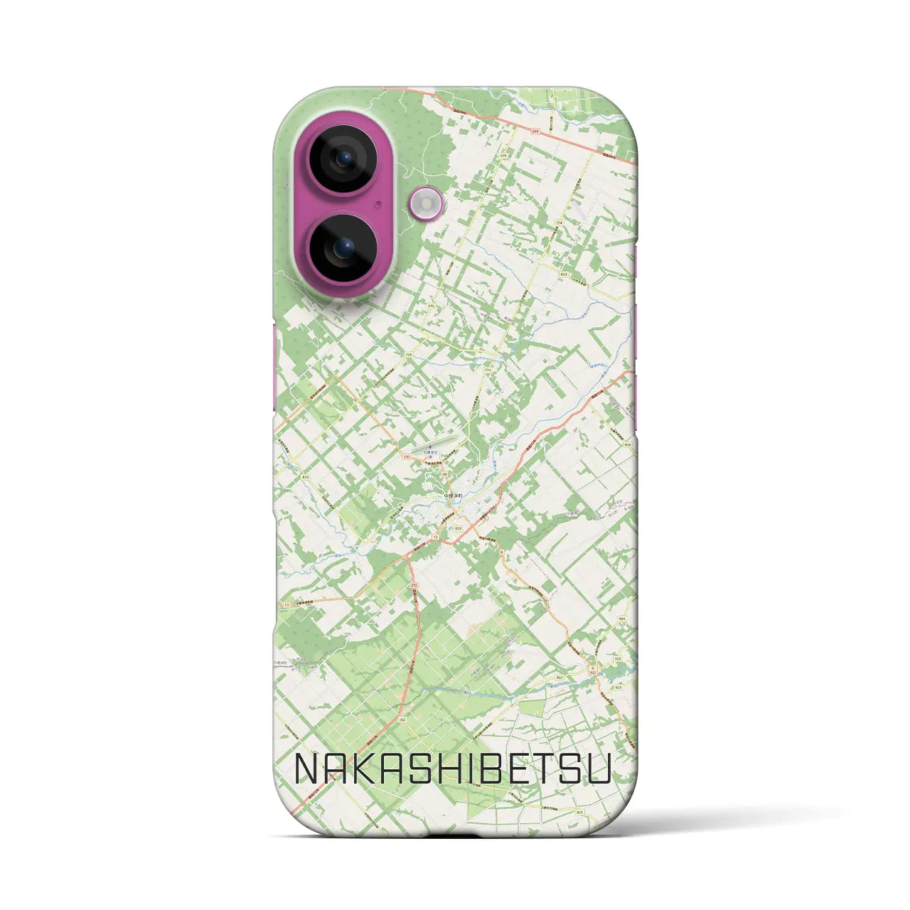 【中標津(北海道)】地図柄iPhoneケース(バックカバータイプ)