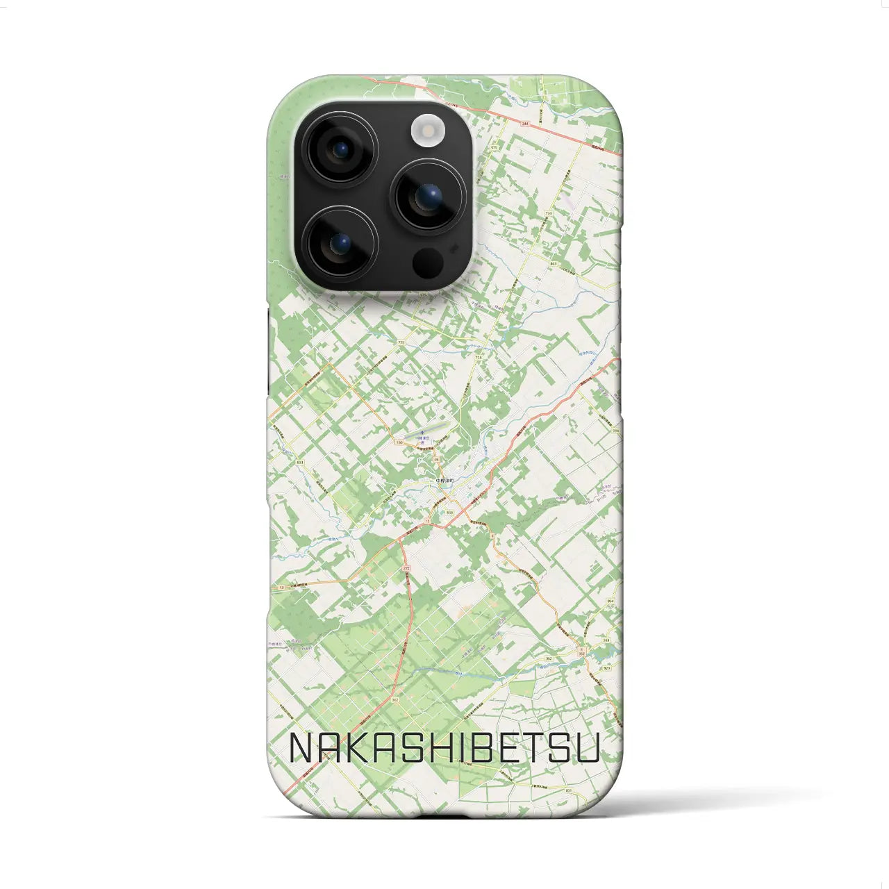 【中標津(北海道)】地図柄iPhoneケース(バックカバータイプ)