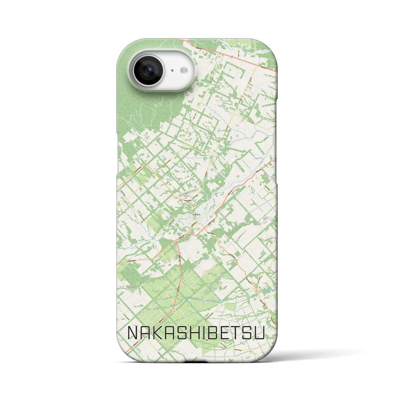 【中標津(北海道)】地図柄iPhoneケース(バックカバータイプ)