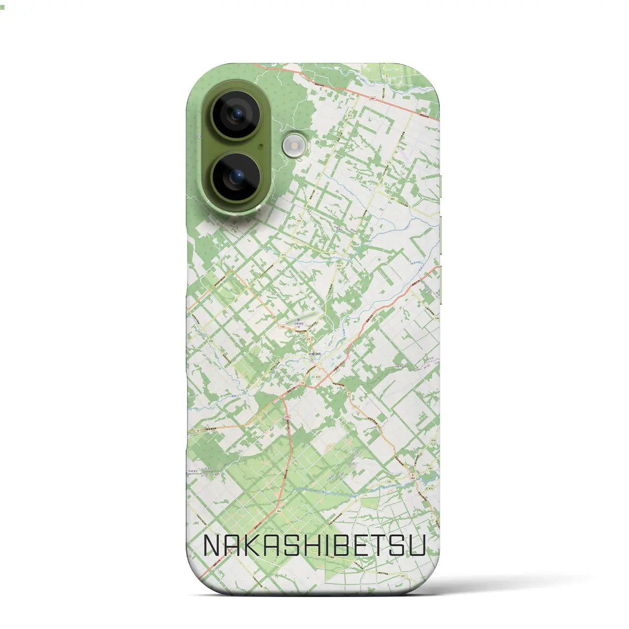 【中標津(北海道)】地図柄iPhoneケース(バックカバータイプ)