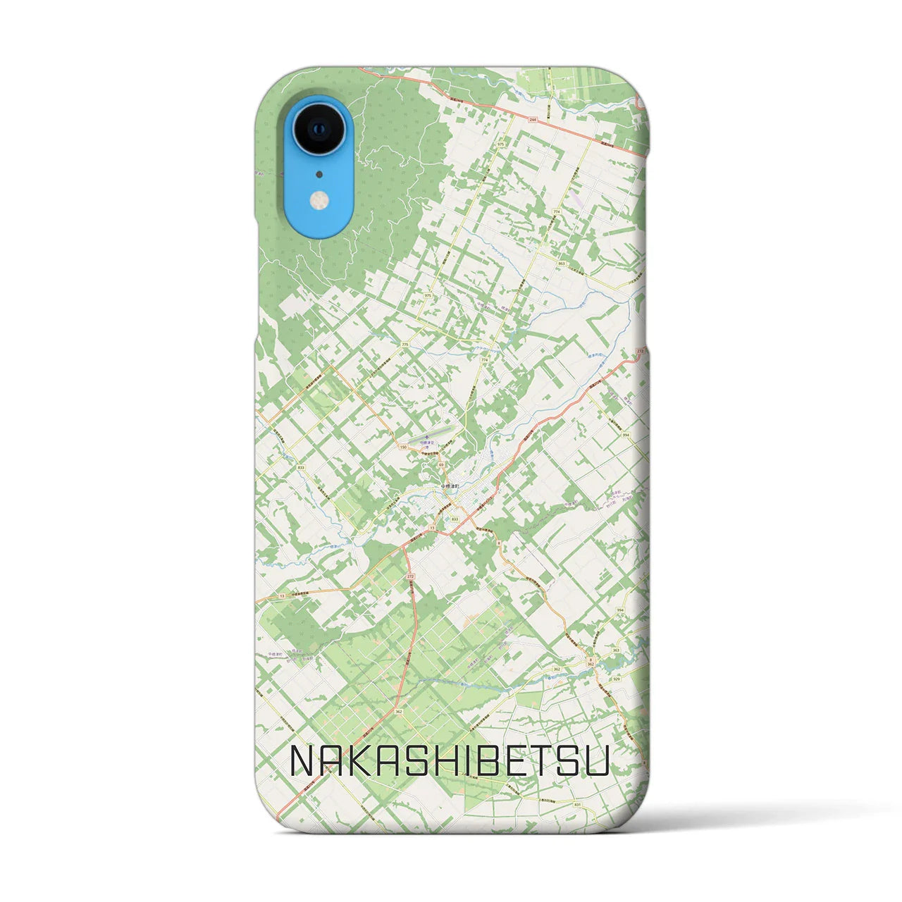 【中標津(北海道)】地図柄iPhoneケース(バックカバータイプ)