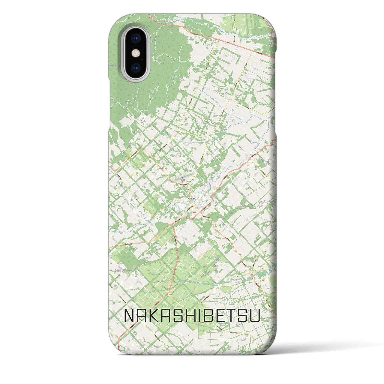 【中標津(北海道)】地図柄iPhoneケース(バックカバータイプ)