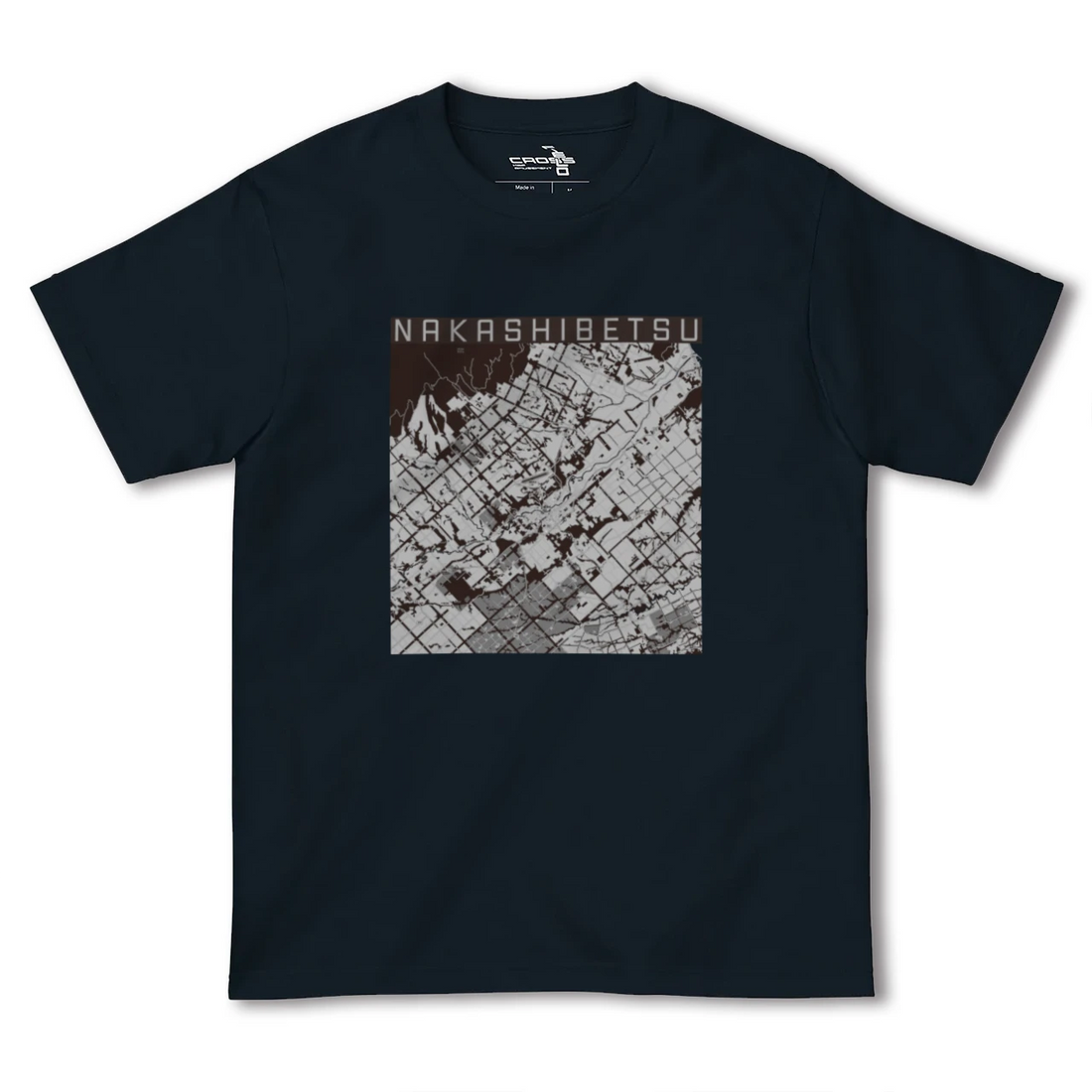 【中標津(北海道)】地図柄ヘビーウェイトTシャツ