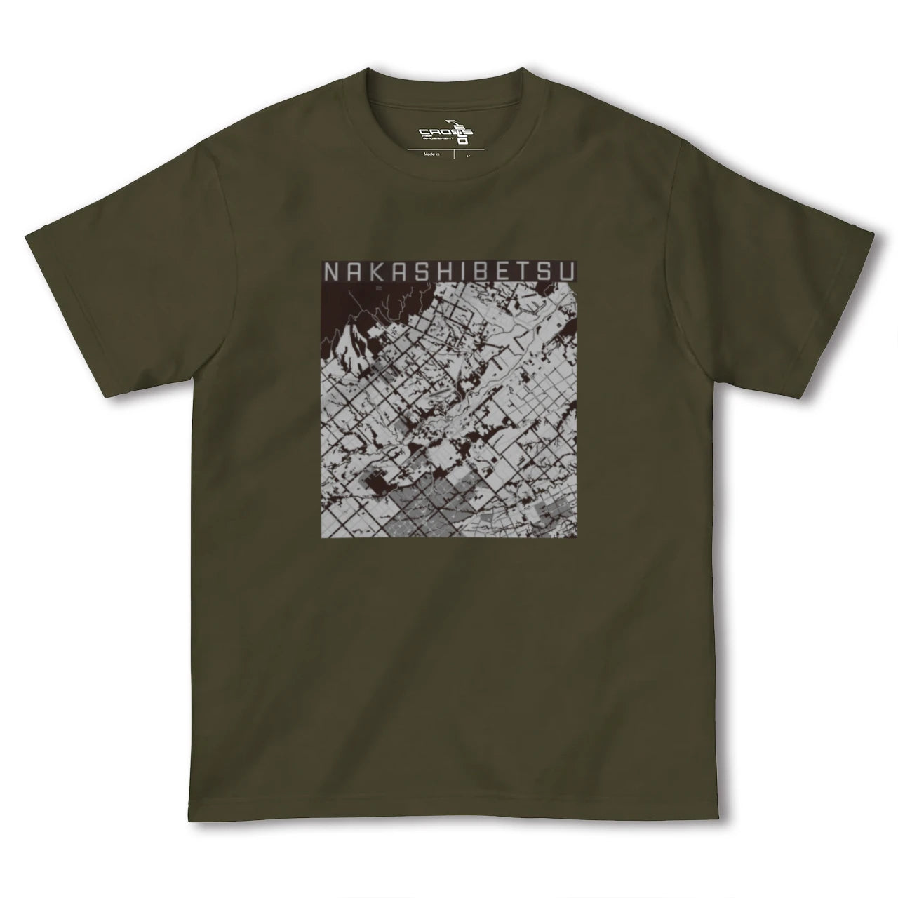 【中標津(北海道)】地図柄ヘビーウェイトTシャツ