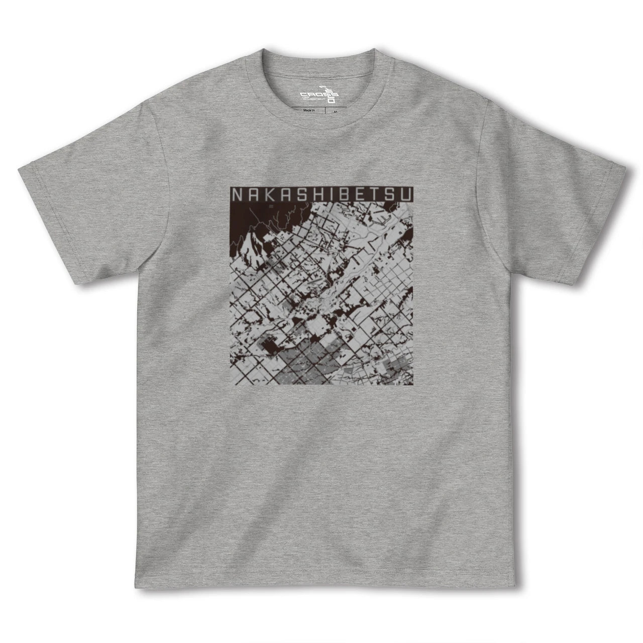 【中標津(北海道)】地図柄ヘビーウェイトTシャツ