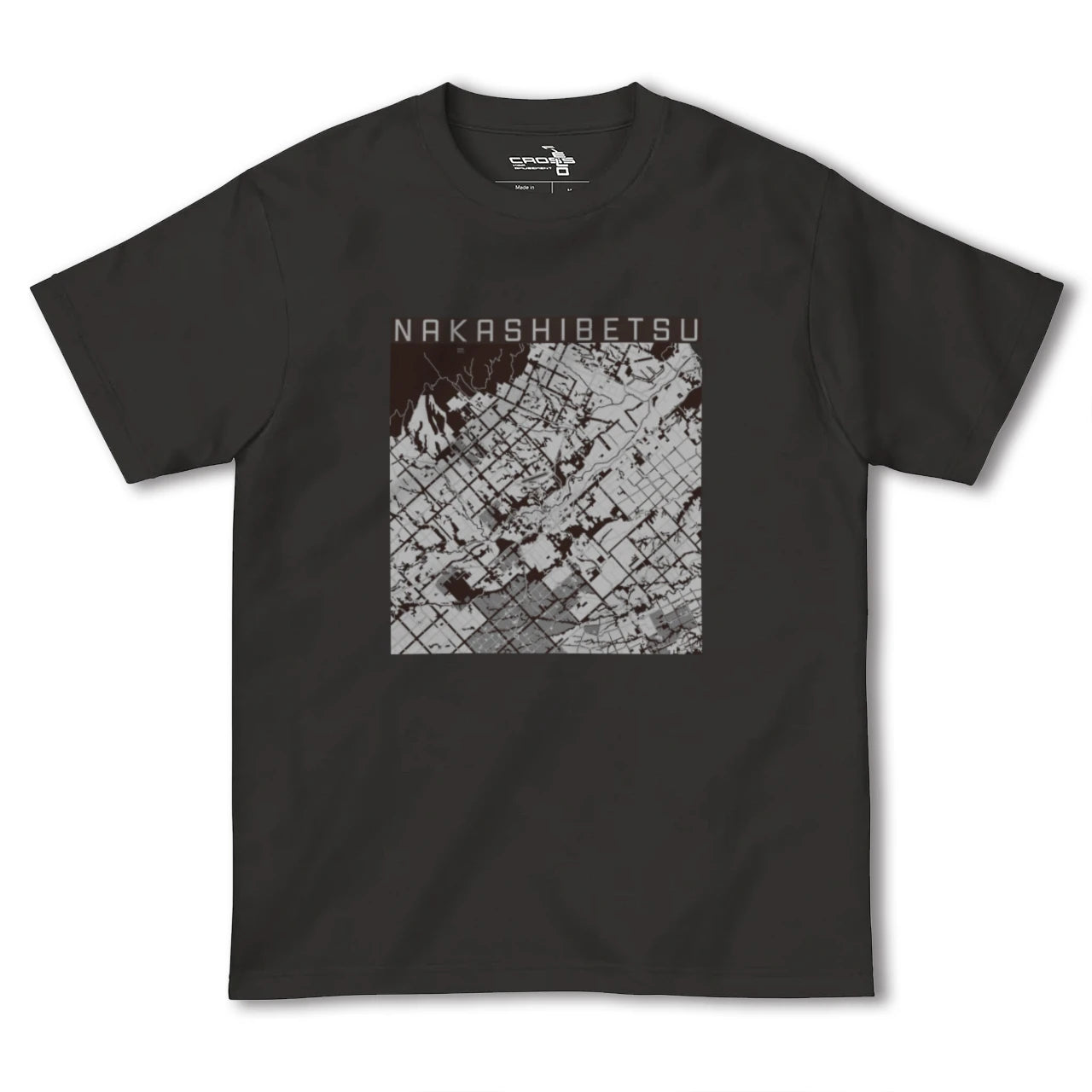 【中標津(北海道)】地図柄ヘビーウェイトTシャツ