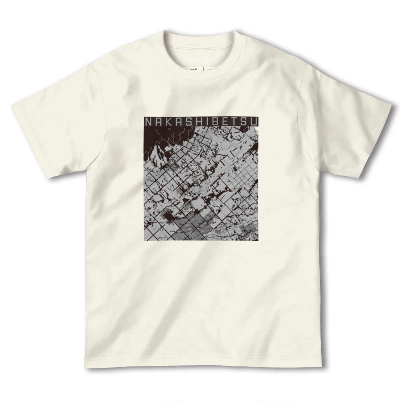 【中標津(北海道)】地図柄ヘビーウェイトTシャツ
