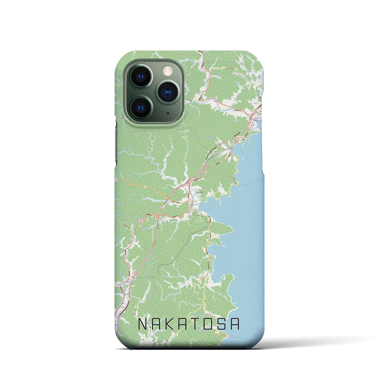【中土佐(高知県)】地図柄iPhoneケース(バックカバータイプ)