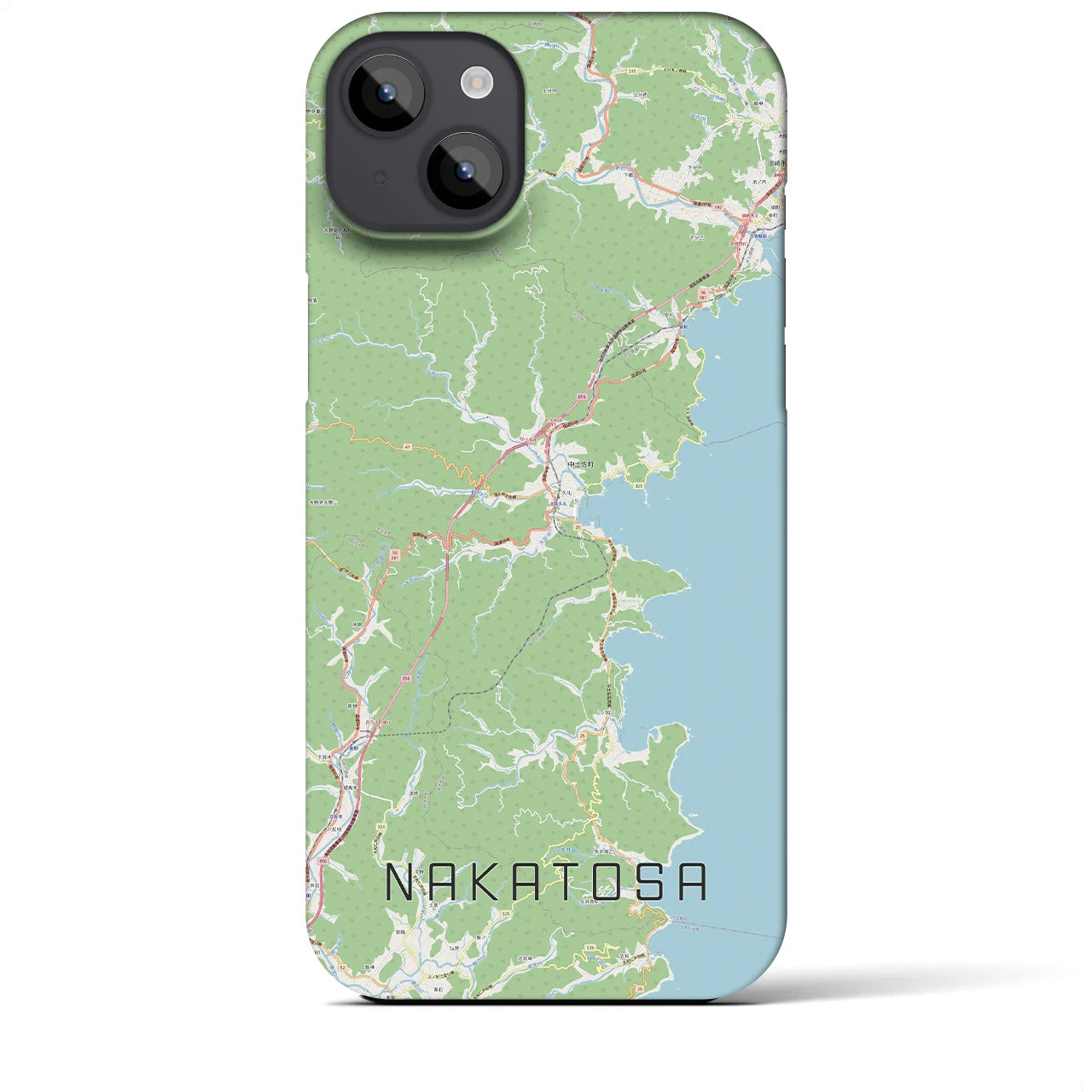 【中土佐(高知県)】地図柄iPhoneケース(バックカバータイプ)
