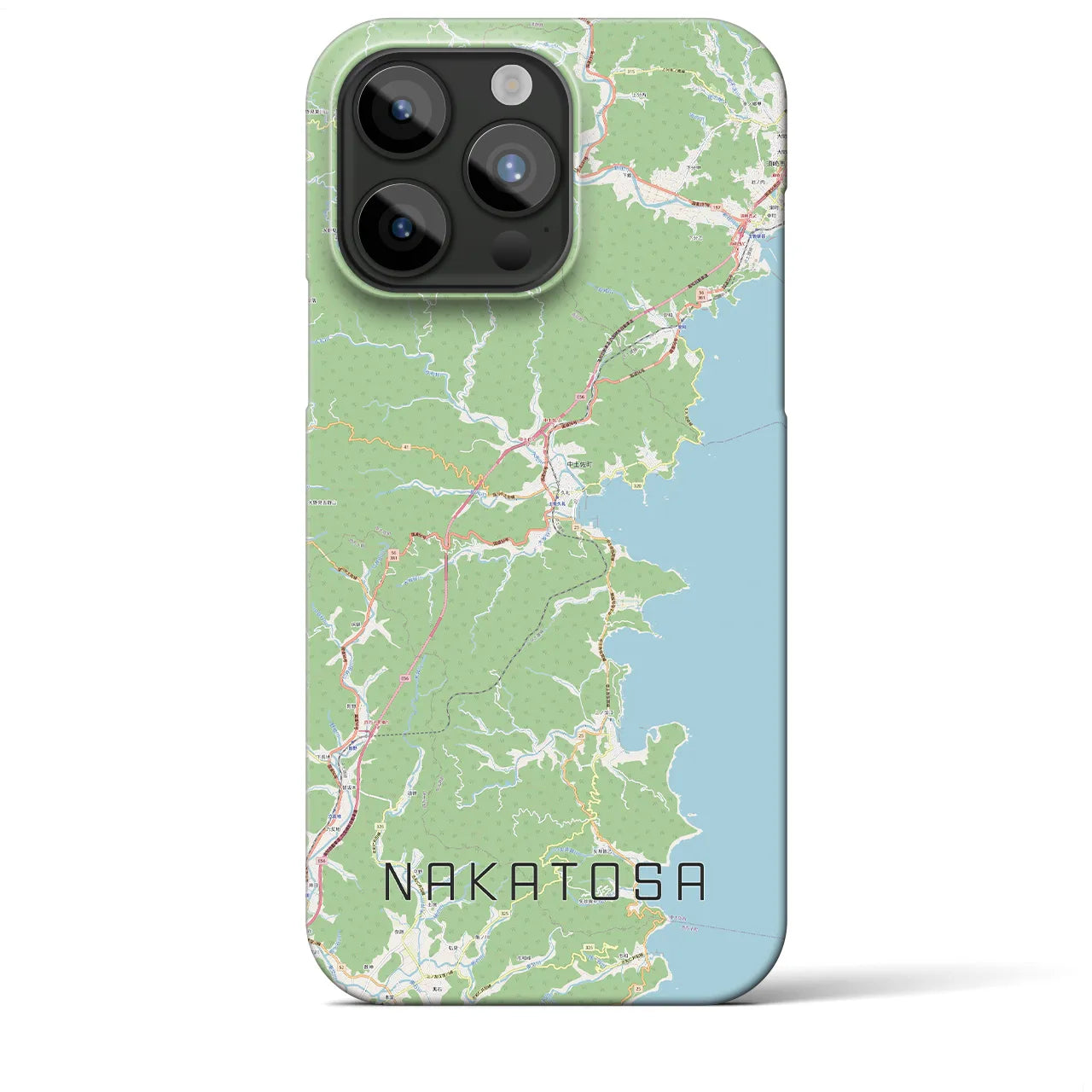 【中土佐(高知県)】地図柄iPhoneケース(バックカバータイプ)