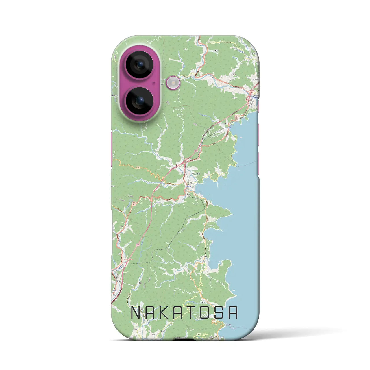 【中土佐(高知県)】地図柄iPhoneケース(バックカバータイプ)