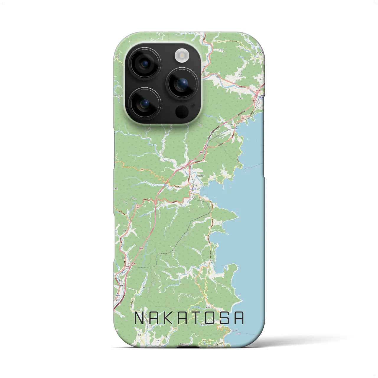 【中土佐(高知県)】地図柄iPhoneケース(バックカバータイプ)