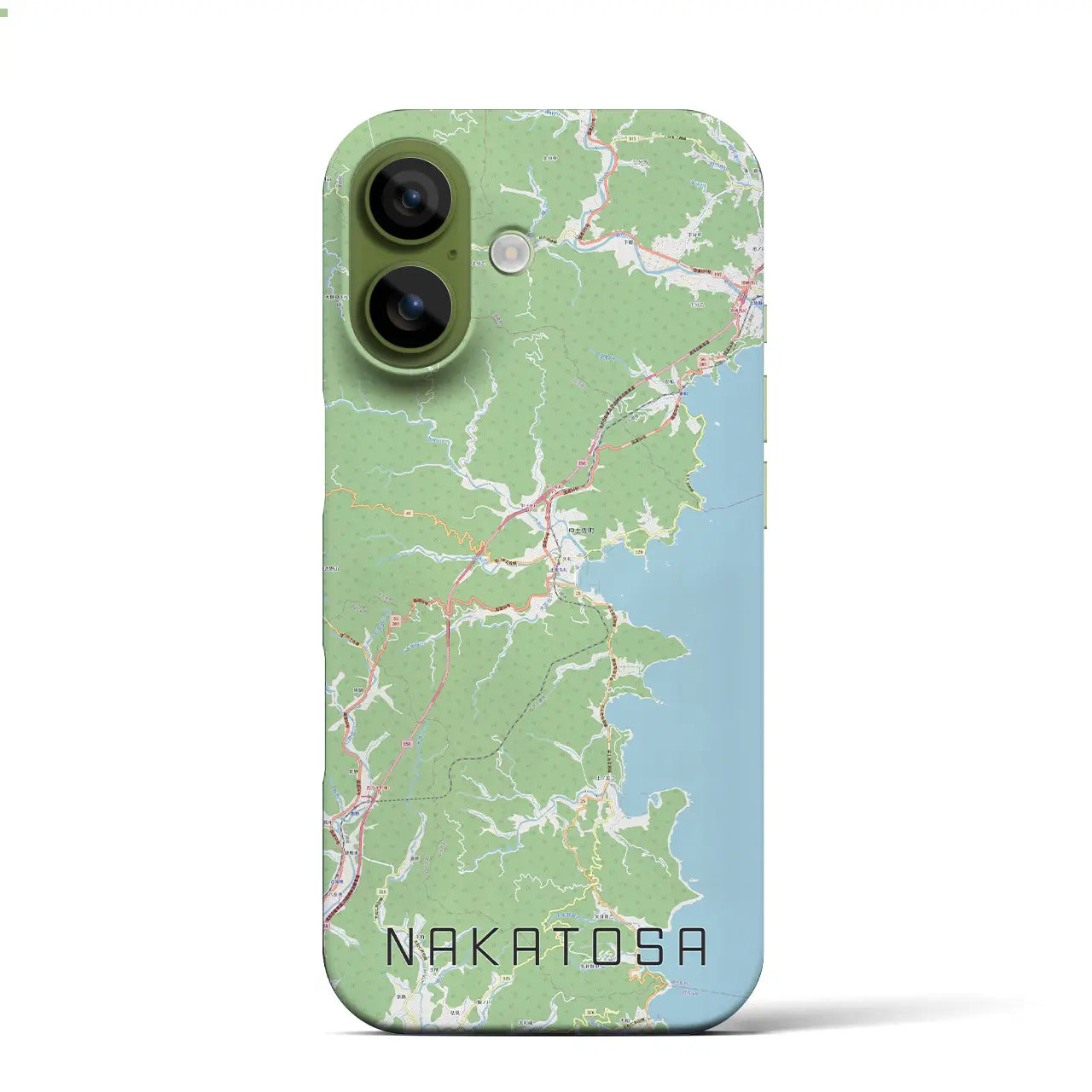 【中土佐(高知県)】地図柄iPhoneケース(バックカバータイプ)