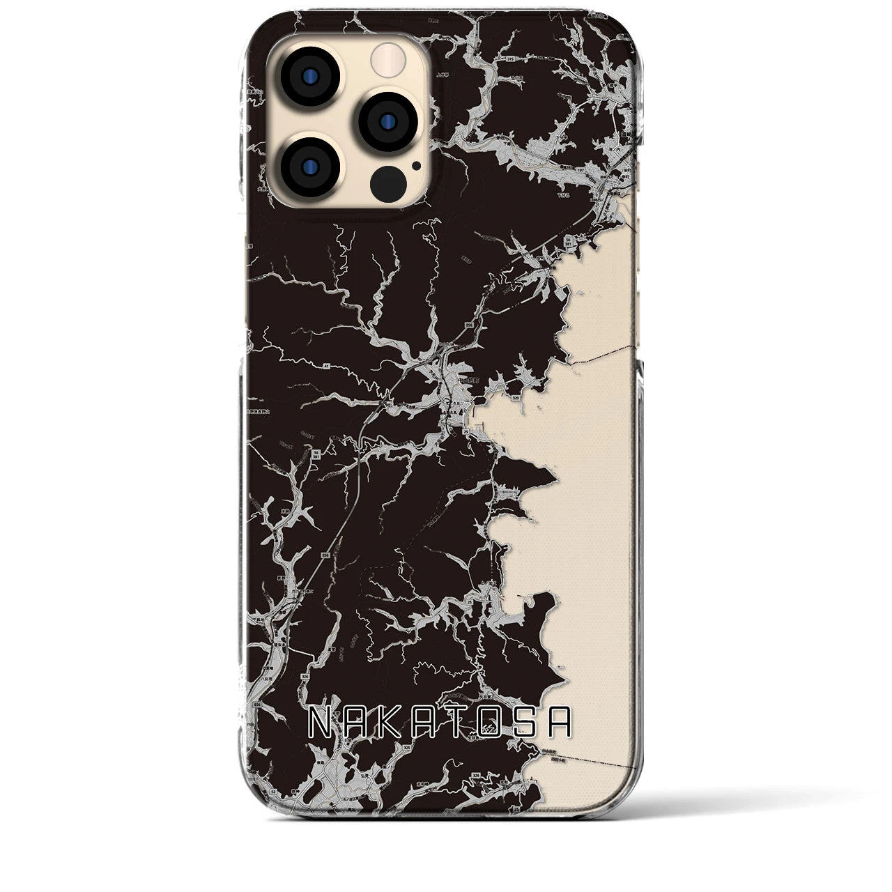 【中土佐(高知県)】地図柄iPhoneケース(クリアタイプ)